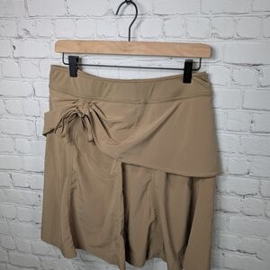 Athleta Tan Asymmetrical Skort